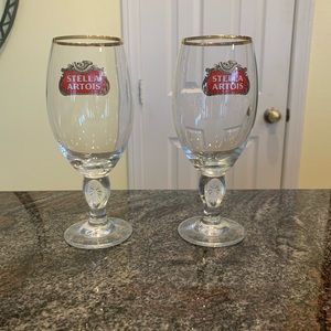 Two Stella Artois chalices 33 CL